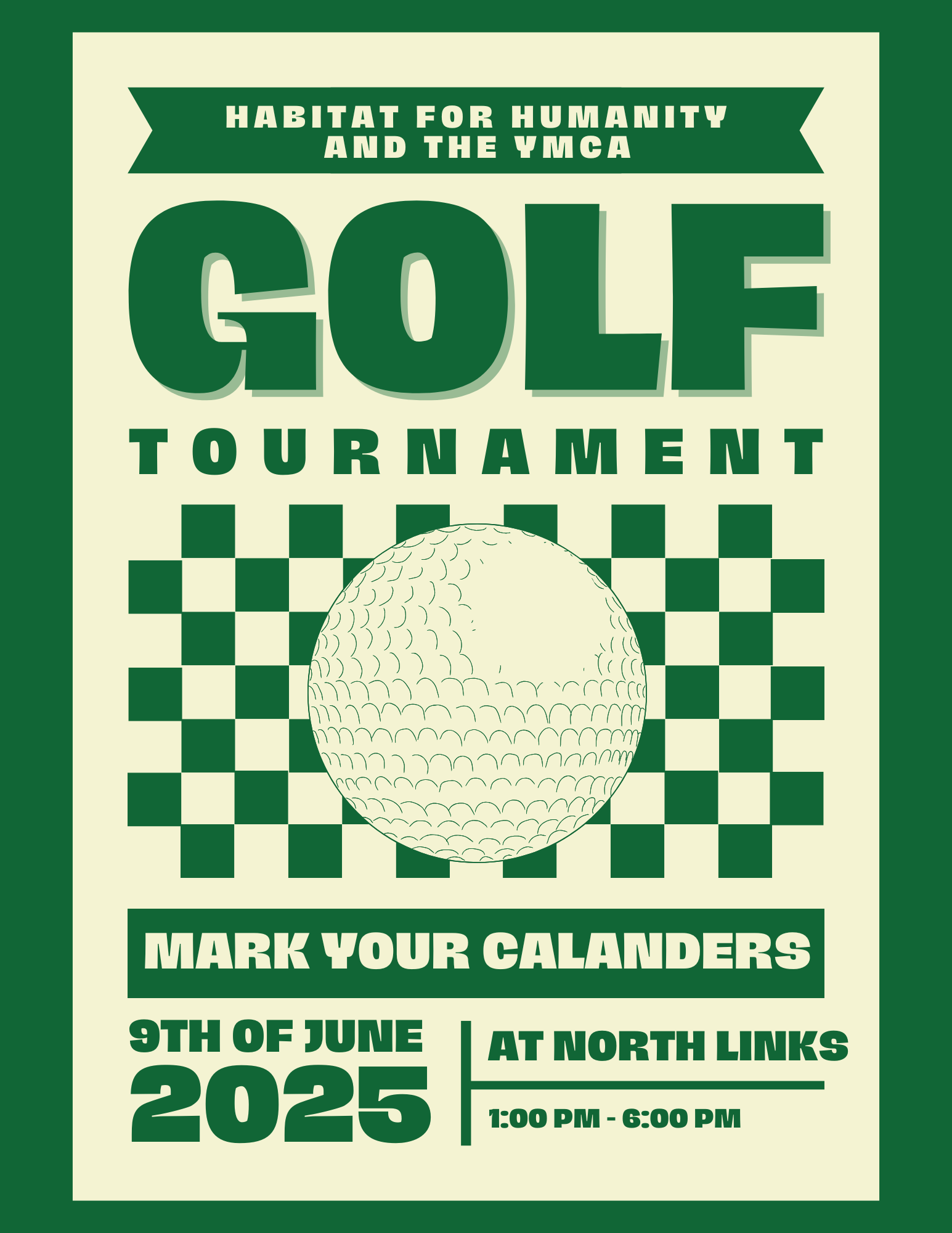 Green Modern Golf Tournament Flyer (1)